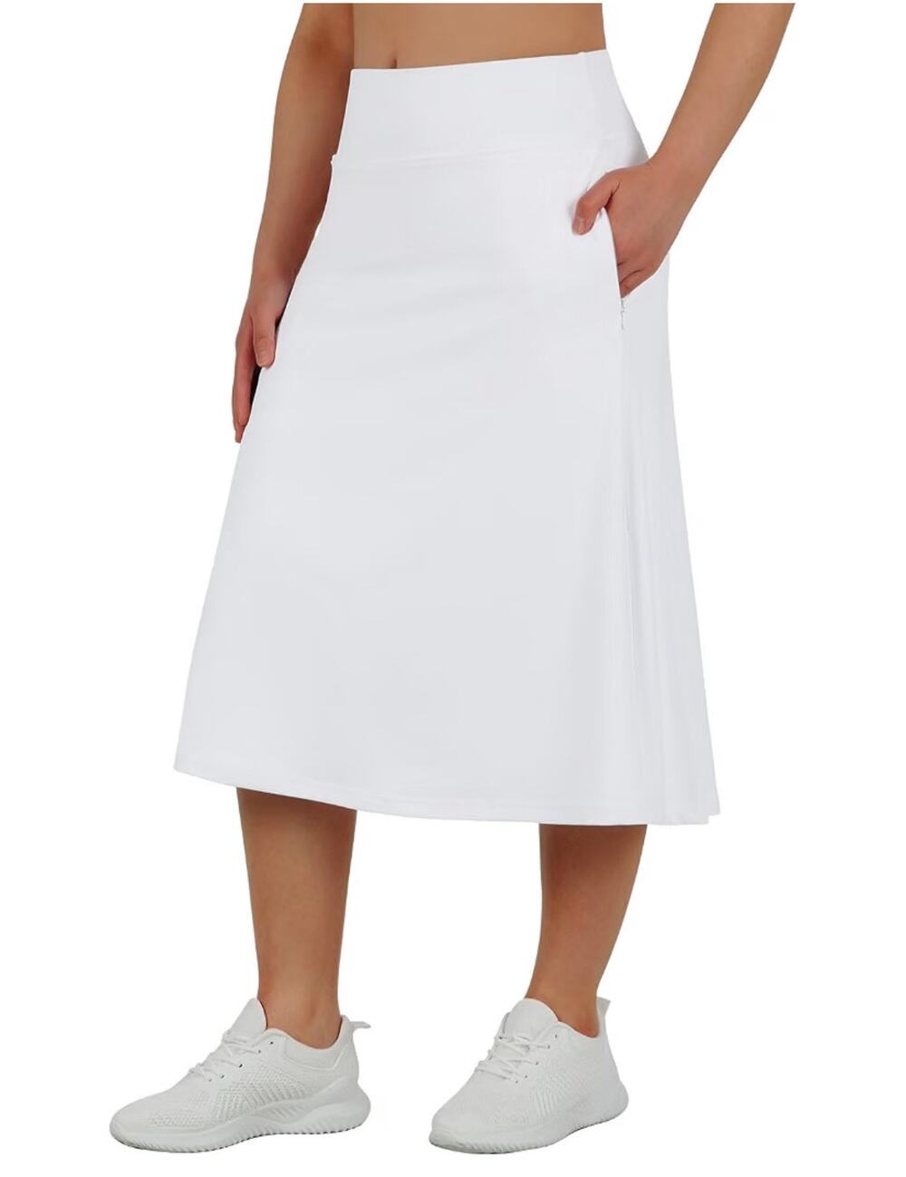 ANIVIVO Women’s Midi 28" Length Skort in white